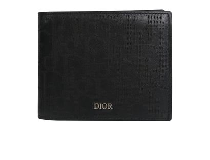 Christian Dior Oblique Wallet, &pound;250, Accessories, Black, Leather, Front view